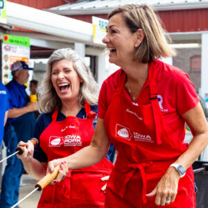 Senator Joni Ernst and Governor Kim Reynolds